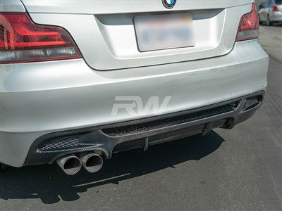 RWCarbon BMW E82 E88 Perf. Style Carbon Fiber Diffuser