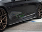 RWCarbon BMW F10 F11 3D Style Carbon Fiber Side Skirt Extensions