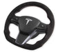 Rekudo Steering Wheel- Alcantara Wrapped 2017-2022 Tesla Model 3